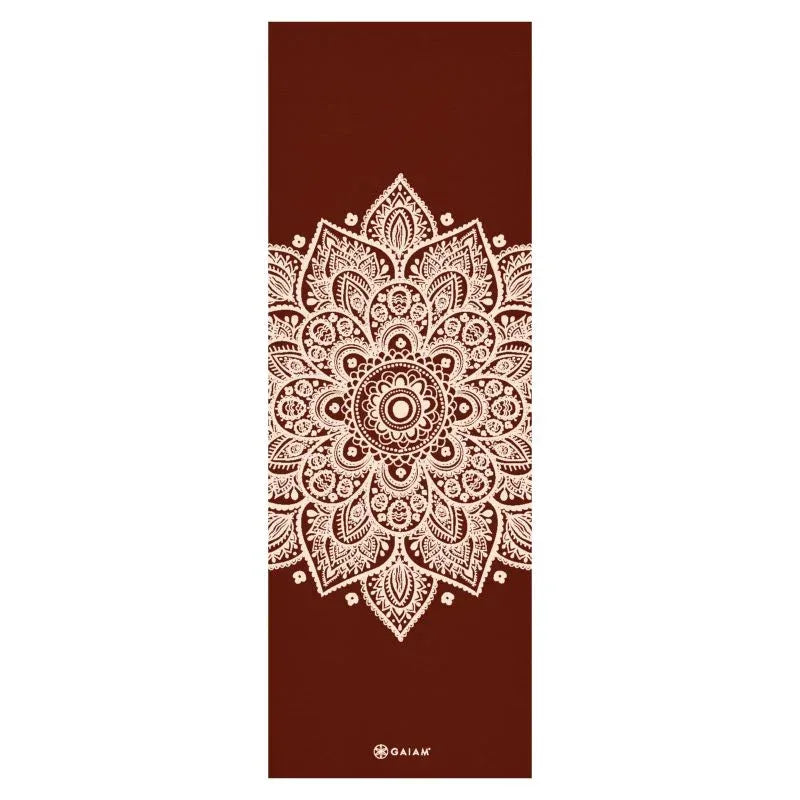 Gaiam Intense Rust Sundial Flower jógaszőnyeg – 5 mm - Ayuna Ritual
