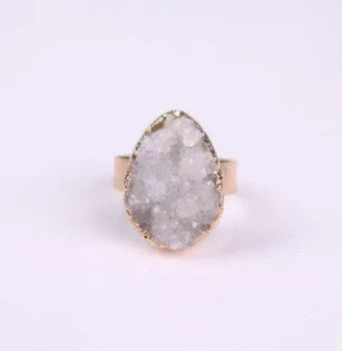Természetes Agát Kristály Gyűrű – Vintage Rózsa Dizajn - Ayuna Ritual