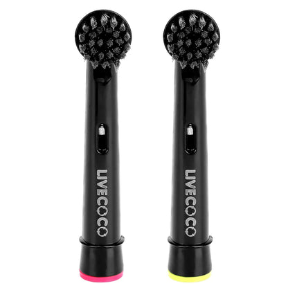 LiveCoco újrahasznosítható elektromos fogkefefej – aktív szénnel, Oral-B kompatibilis - Ayuna Ritual