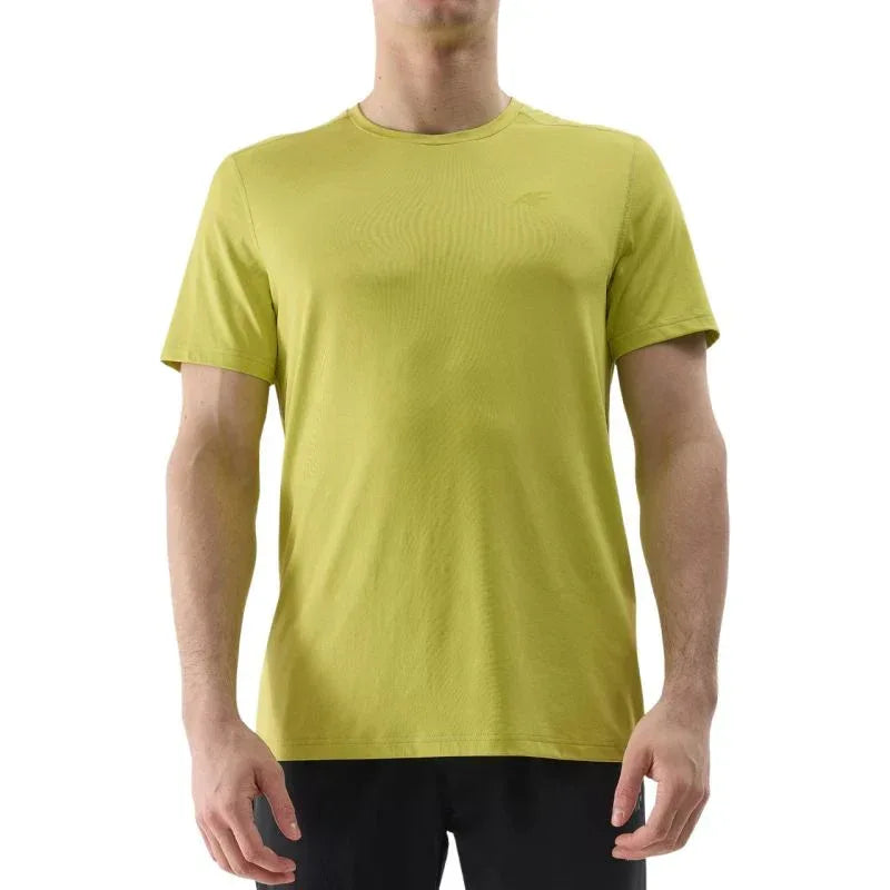 4F férfi edzőpóló – limezöld, gyorsan száradó anyagból - Ayuna Ritual