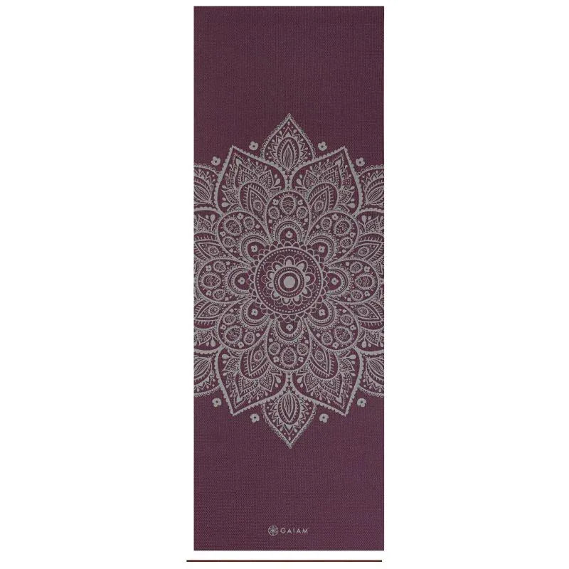 GAIAM Midnight Plum Sundial Flower Jógamatrac – Belső csend és stabilitás - Ayuna Ritual