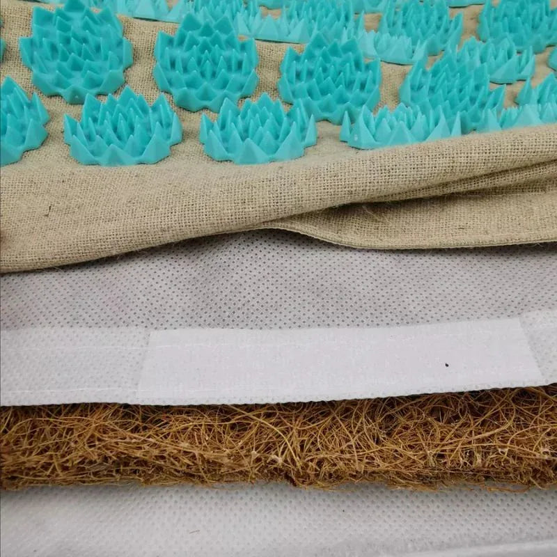 Prémium Akupresszúrás Szett természetes anyagokból – matrac + párna + vászontáska - Ayuna Ritual