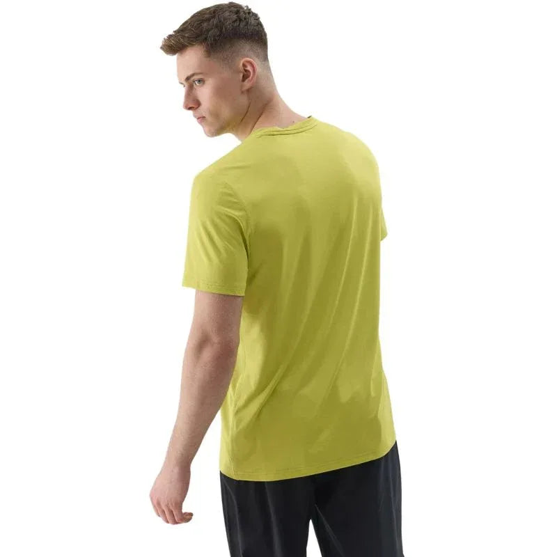 4F férfi edzőpóló – limezöld, gyorsan száradó anyagból - Ayuna Ritual