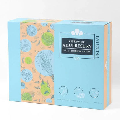 Prémium Akupresszúrás Szett természetes anyagokból – matrac + párna + vászontáska - Ayuna Ritual