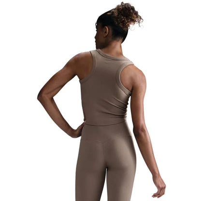 Nike Dri-FIT One Fitted Crop női sportfelső – bézs - Ayuna Ritual