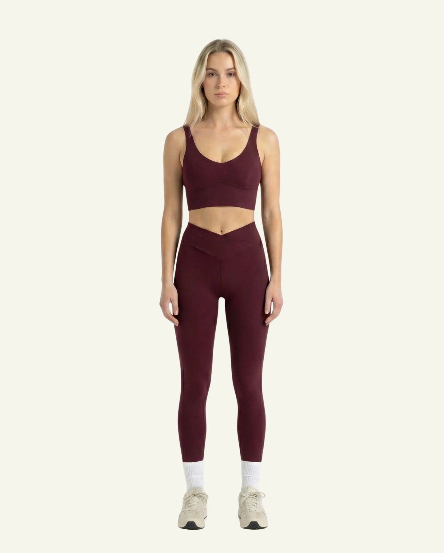 Női SeaCell Szett: Leggings + Sport-mellény – Burgundy - Ayuna Ritual