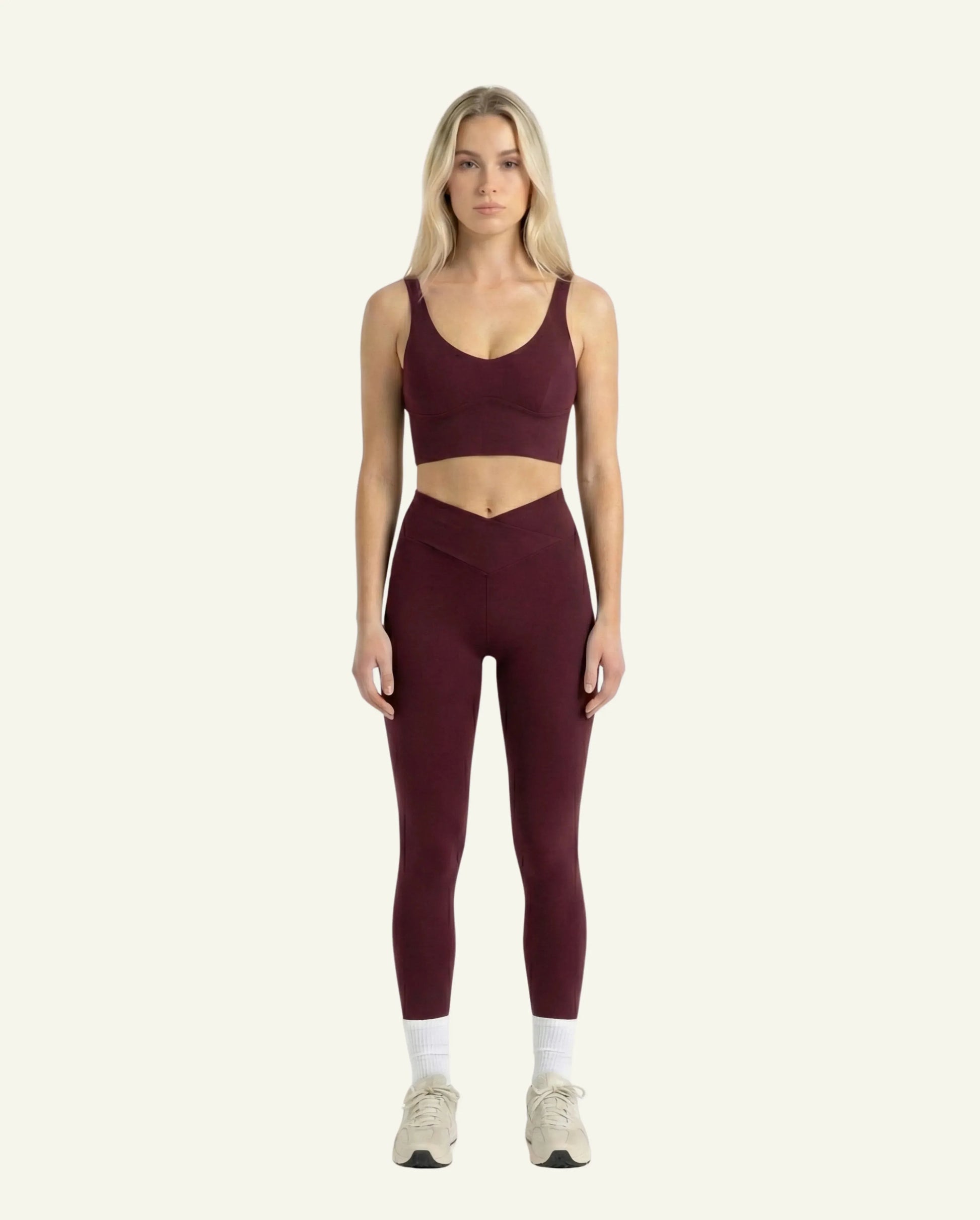 Női SeaCell Szett: Leggings + Sport-mellény – Burgundy - Ayuna Ritual