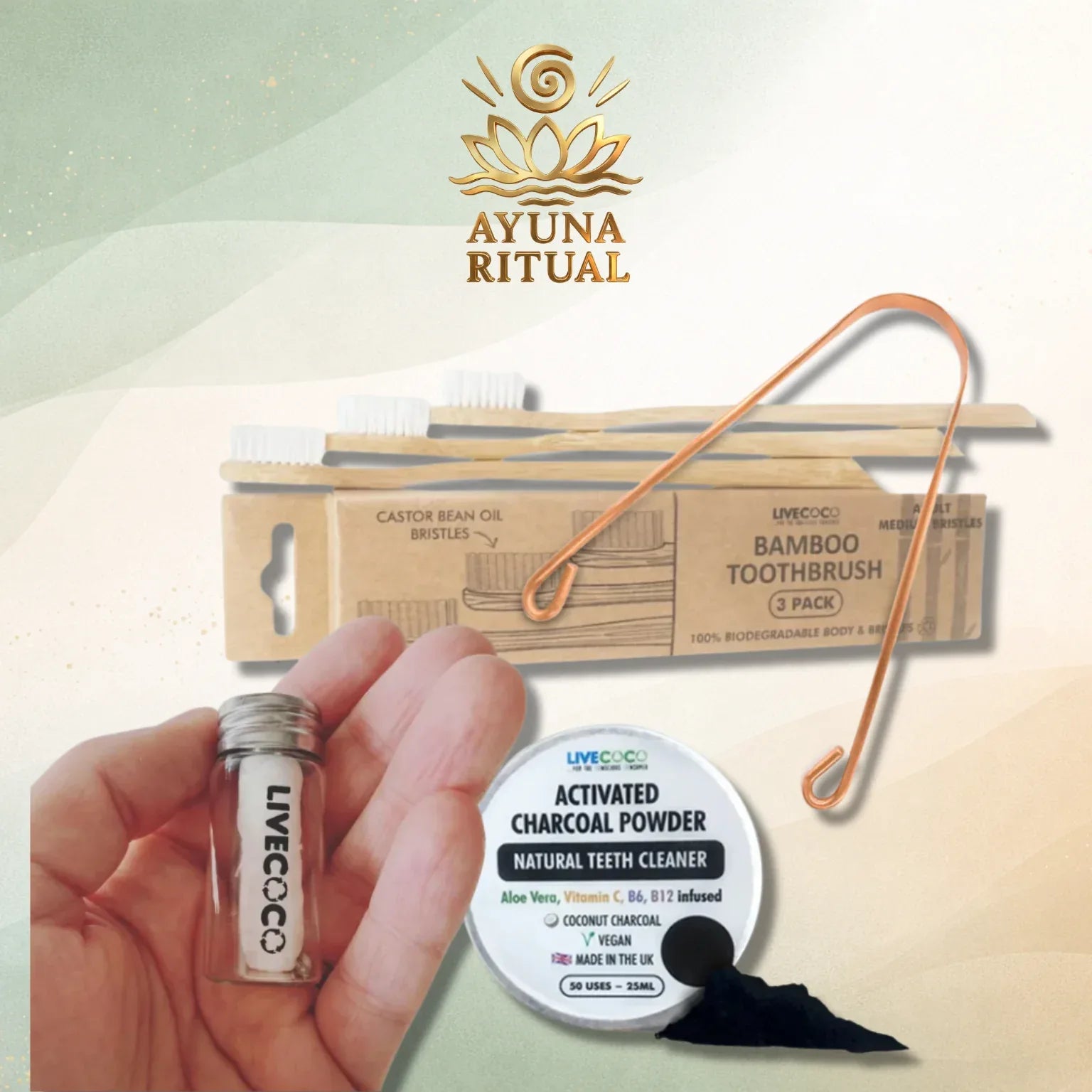 Tiszta Mosoly Csomag – természetes szájápolás műanyag nélkül - Ayuna Ritual