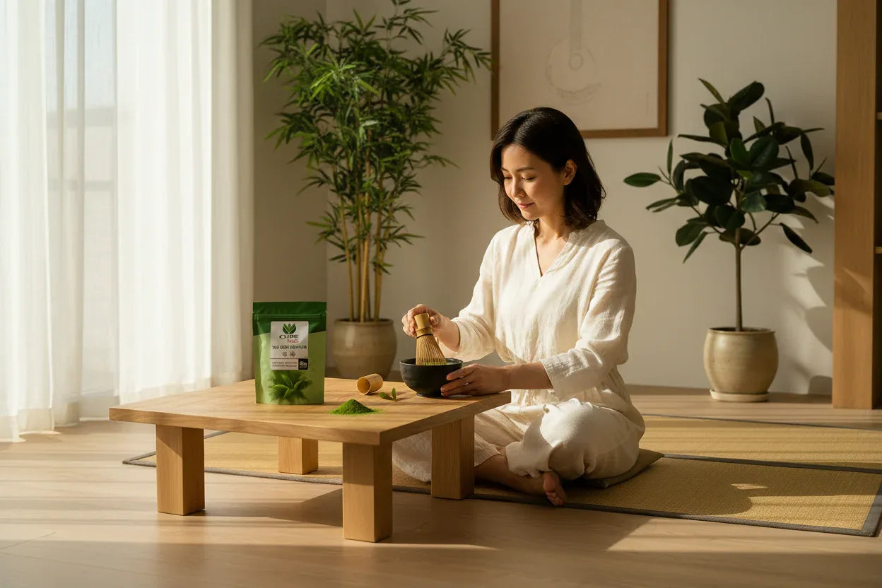 Prémium Matcha Zöld Tea Por – Természetes Energia és Fókusz - Ayuna Ritual